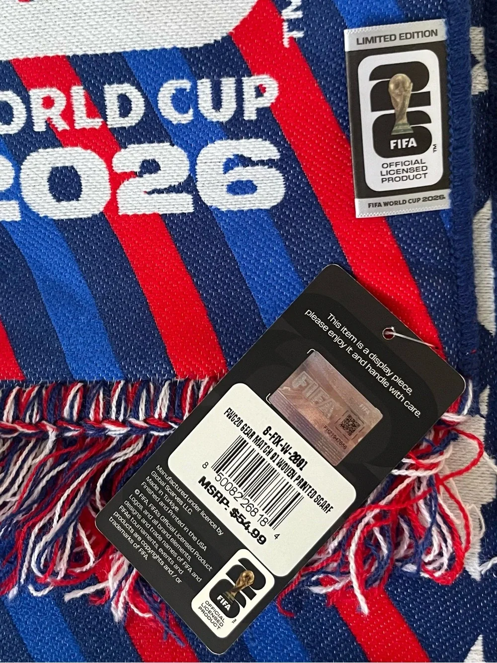 Norway vs Brazil FIFA World Cup 2026 Match Scarf